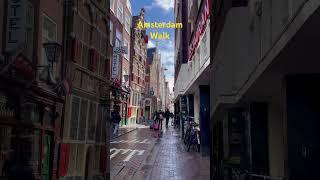 Amsterdam Damrak walk Busy street #amsterdam #walking #walkthrough #walkingtour #europe