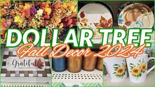 DOLLAR TREE FALL DECOR 2024 SNEAK PEEK NEW ARRIVALS SHOP WITH ME