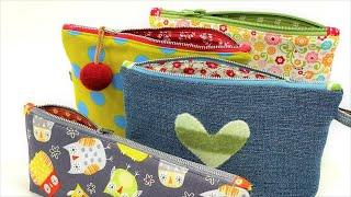 How To Make a Simple Zipper Pouch  Beginner Sewing Tutorial