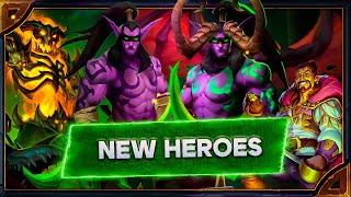 HS. Voicelines of the new Heroes - Hakkar the Houndmaster Marin the Fox and Metamorphosis Illidan