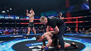 НОКАУТ КОЛЕНОМ В ГОЛОВУ  Жора Акопян vs Андрей Елин  RCC Fair Fight 24