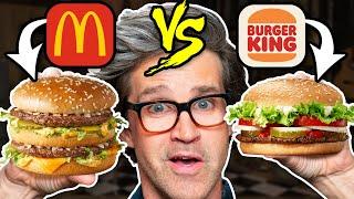 McDonalds vs. Burger King Taste Test  FOOD FEUDS