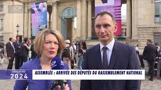 Arrivée des députés Rassemblement national à lAssemblée   Laurent Jacobelli 10072024