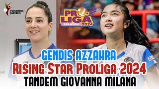 Si cantik Gendis Azzahra Tandem Giovanna di Jakarta Pertamina Enduro Calon Rising Star Proliga 2024