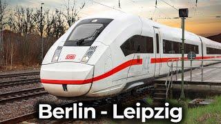 Im ICE 4 quer durch Ostdeutschland  4K Führerstandsmitfahrt Berlin Südkreuz - Halle - Leipzig Hbf