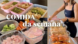 PREPARANDO A COMIDA SAUDÁVEL DA SEMANA  marmitas simples  alimentação prática  DICAS