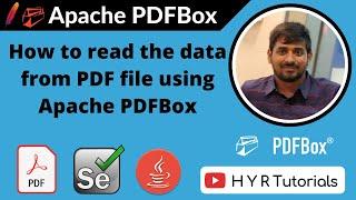 How to read the data from PDF file using Apache PDFBox  Selenium 