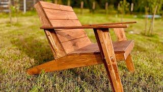 How to Build Modern Outdoor Chair  How to Make a Adirondack Chair out of Wood?