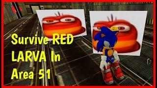 Survive RED LARVA in AREA 51 How to ESCAPE Roblox