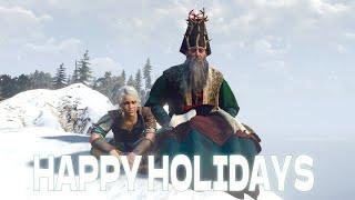 Happy Holidays  Ciri in Wonderland  Young Ciri playing with Ermion  Skellige  The Witcher 3  4K