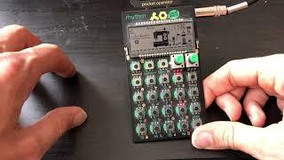 Sad Ack Sounds Pocket Operator PO 12 Rhythm Anfänger Tutorial deutsch