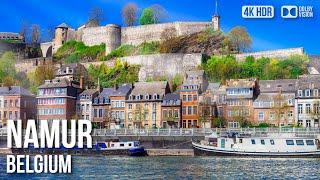 Discover Namur City At The River Meuse -  Belgium 4K HDR Walking Tour