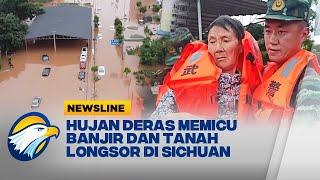 Hujan Deras Memicu Banjir dan Tanah Longsor di Sichuan Tiongkok