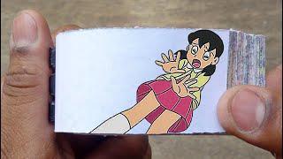 Doraemon Cartoon Flipbook #27  Nobita Throws Shizuka Flip Book  Flip Book Artist 2022