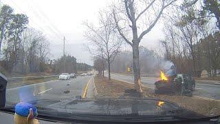 Video  Police chase suspect wanted in Forest Park triple shooting pursuit ends in fiery crash