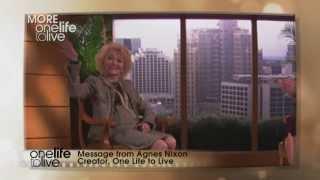 Letter from Agnes Nixon on the 45th Anniv of OLTL