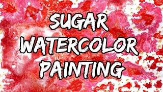 Sugar Watercolor Painting Tutorial  Watercolor Technique