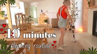 10 MINUTES CLEANING ROUTINE  HOW I SIMPLIFIED CLEANING  WHOLE HOUSE CLEAN WITH ME