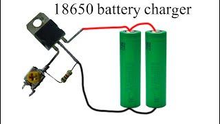 How to make a charger for 18650 battery diy electronic project
