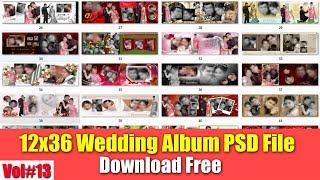 Download Free 12x36 Wedding Album  For Photoshop Vol#13 desimesikho 2019