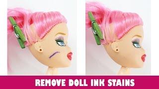 How to remove Ink Marker Pen Sharpie Dye and other Ink stains from your dolls face and body