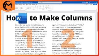 How to Make Columns in Microsoft Word