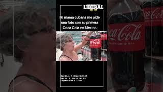 Una cubana se sorprendió al ver una coca cola de 3 litros en el supermecado en México