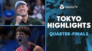 Night Session Drama Nishikori vs Rune Fils vs Shelton  Tokyo 2024 Quarter-Final Highlights