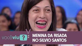 VOCÊ VIU?  Menina da risada engraçada participa do Programa Silvio Santos