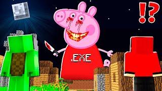 Why Creepy PEPPA.EXE PIG TITAN ATTACK JJ and MIKEY at 300am ? - in Minecraft Maizen