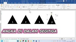 Cara Membuat Angka di Dalam Segitiga di Lembar Microsoft Word