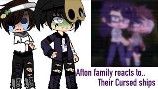 Afton family and some animatronics react to their cursed ships  fnaf 