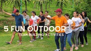 FUN OUTDOOR TEAM BUILDING ACTIVITIES  Youth Group Outdoor Party Games