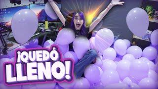 LLENANDO EL CUARTO DE MI GEMELO CON GLOBOS MORADOS