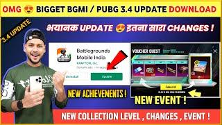 BIG CHANGES  Bgmi  Pubg 3.4 Update  Bgmi New Event  Bgmi New Update  Pubg New Update