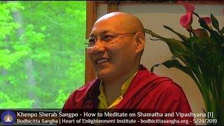 How to Meditate on Shamatha and Vipashyana 1