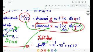 ตัวอย่างการหาค่า Inverse Funtion กรณีที่เราไม่สามารถจัดรูปแบบปกติได้