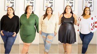 Shein Plus Size Try On Haul Fall 2023  Plus Size Fall Dresses Sweaters Denim & More