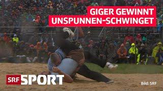 Giger gewinnt Schlussgang und wird Unspunnen-Sieger