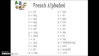 French Alphabet Song