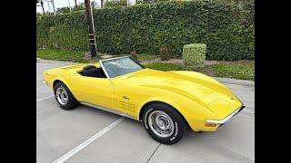 1970 Daytona Yellow Corvette L46 Convertible