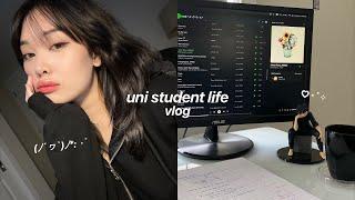 uni vlog Seasonal stress realistic worries about school staying at home & studying for finals