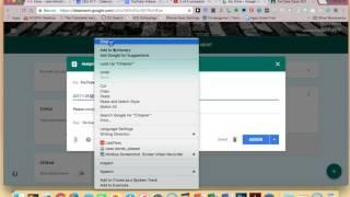 Creating Assignments in Google Classroom