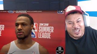 BRONNY JAMES Postgame Interview After Scoring 12 Pts In 1st NBA Summer League WIN