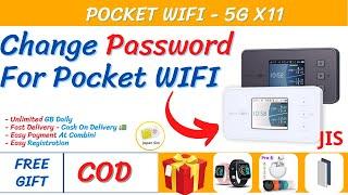 HOW TO CHANGE PASSWORD AND ID FOR WIFI 5G X11 - Japan Sim #WIFIX11