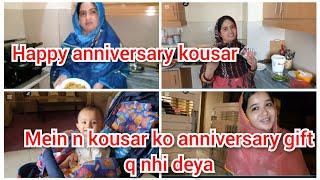 Happy anniversary kousarmein n kousar ko anniversary ka gift q nhi deyamustafa sajid vlogs