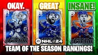 NHL 24 HUT TEAM OF THE SEASON RANKINGS