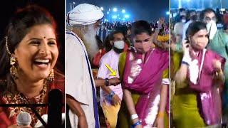 Samantha Dancing at Sadhguru Maha ShivaRatri 2021 Celebrations  Singer Mangli Performance