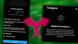 INSTAGRAM BİLGİLERİNİ İNCELİYORUZ SORUNU 2023 KAPANAN HESABI AÇMAK