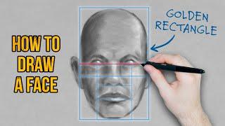 How to Draw a Face with the Golden Rectangle